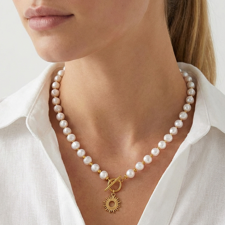 Naszyjnik z pereł naturalnych